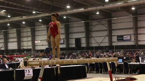 Jessica Savona Beam Aa 2012 Canadian Gymnastics Championships Youtube