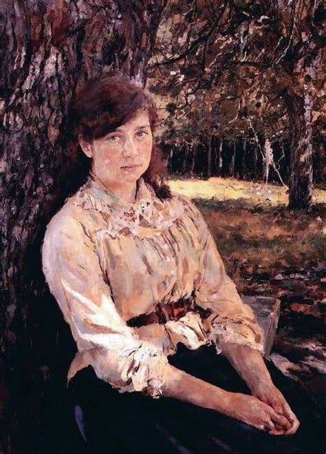 Description Of The Painting By Valentin Serov Girl Illuminated By The
