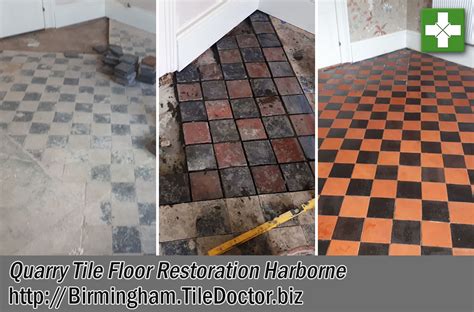 This victorian tiled hallway in birmingham was laid in a herringbone design with tiles from craven dunnill. Victorian Quarry Tiled Floor Restoration in Harborne ...