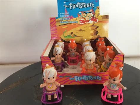 Flintstones Pebbles And Bamm Bamm Wind Up Toy 1992 New One Of Each
