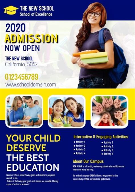 Educational Education Poster Education Poster Design Admissions Poster