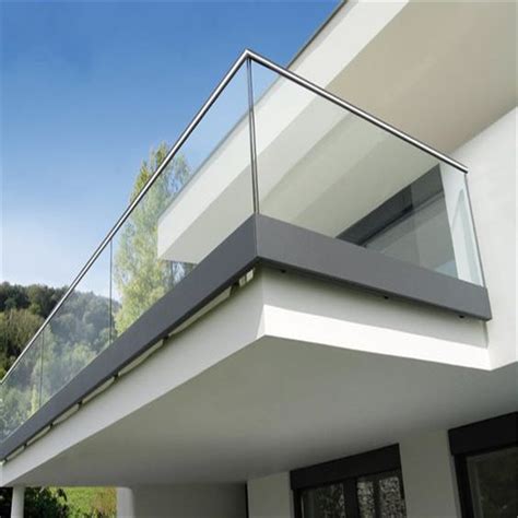 High Quality U Shape Channel Profile Glass Balcony Railings Balustrade China U Channel