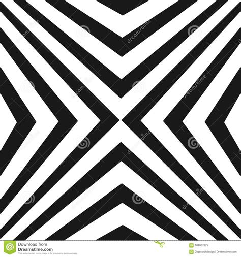 Vector Pattern With Black And White Stripes Diagonal Crossing Lines