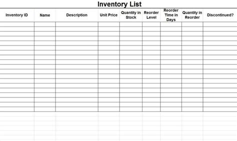 Inventory Management Excel Templates — Db