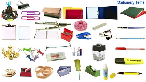 Stationery Items Names And Image English And Bangle Meaning Youtube