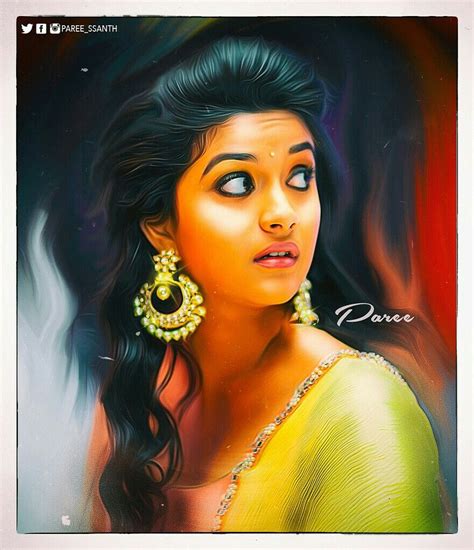 Keerthy Suresh Beautiful Indian Actress Beautiful Paintings Beautiful