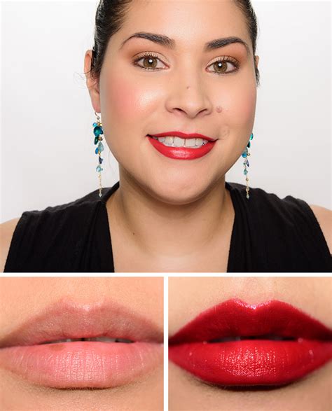 Mac Dare You Lady Bug Brave Red Lipsticks Reviews Photos Swatches