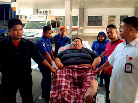 Malaysia developed from being an agricultural to a more industrialised country. Overweight man had to be ferried with truck to hospital ...
