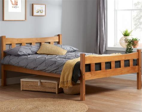 Miami Antique Solid Pine Wooden Bed Frame 3ft Single