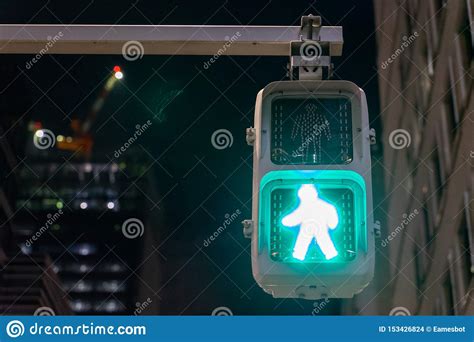 Traffic Green Light For People Pedestrian And Human To Cross The