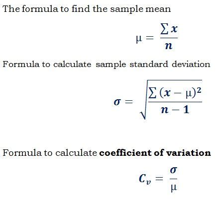 The coefficient of the term is a constant value. Coefficient of Variation Calculator, Formula, Example ...