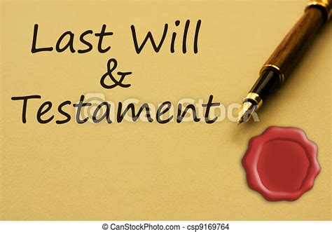 Drawing Of Getting A Last Will And Testament A Fountain Pen With