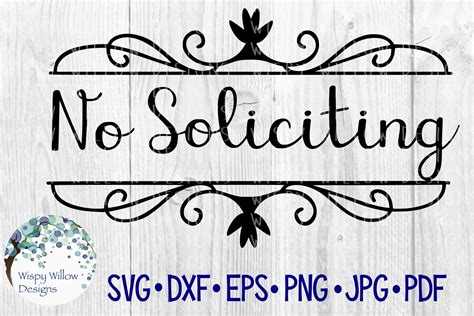 No Soliciting Svg Cut File 108305 Svgs Design Bundles
