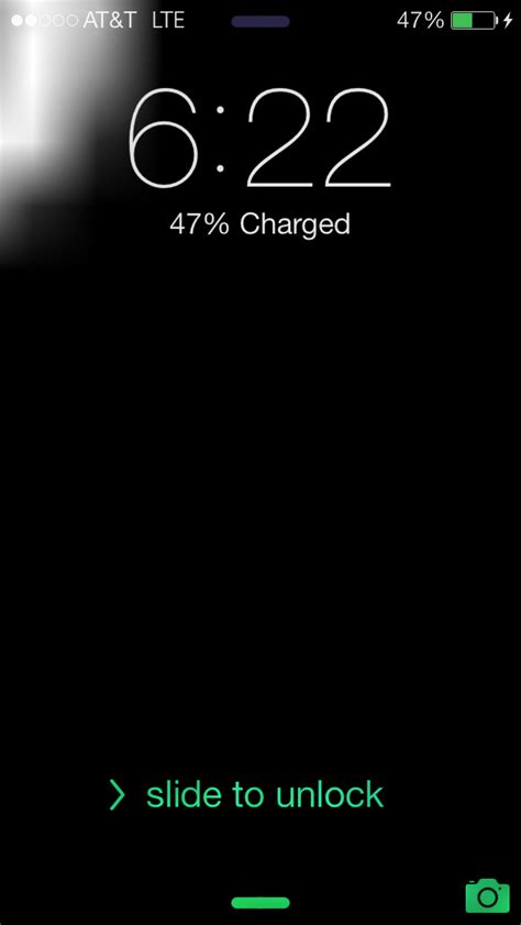 Iphone 5s Strange White Blur On Lock Screen When Unlocking With Touch