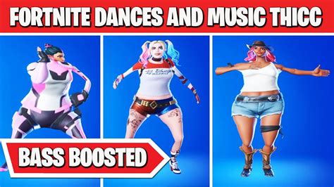 Fortnite Emotes Dances But They Are Bass Boosted Youtube