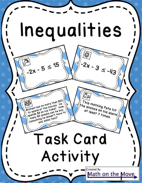 Get 10 Writing Inequalities Worksheet 6th Grade Background Small