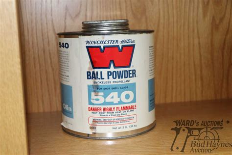 Full 3 Lbs Container Of Winchester 540 Smokeless Powder Note Appears