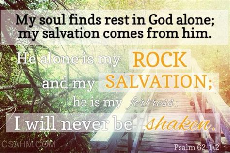 He Alone Is My Rock And My Salvation — Christian Stay At Home Moms