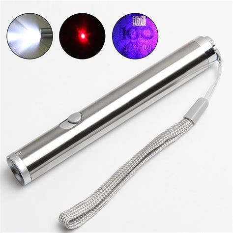 Uv Pen Infrared Laser Powerful Led Flashlight 3in1 Portable