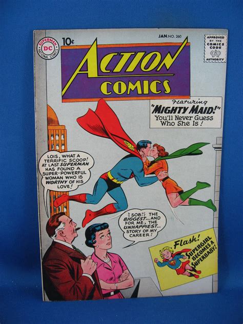 Action Comics 260 Vf Superman 1960 Supergirl Comic Books Silver Age