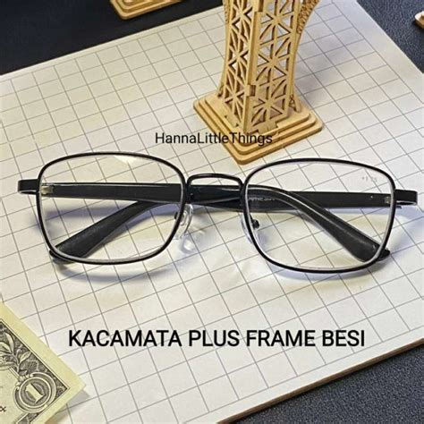 Promo Kacamata Baca Pria Kacamata Plus Frame Besi Unisex Diskon Di