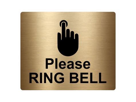 Please Ring Bell Sign Adhesive Sticker Notice Various Etsy
