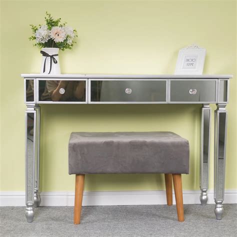 We have researched and listed best vanity tables for you. Ktaxon Mirrored Console Table Sofa Vanity Table with 3 ...