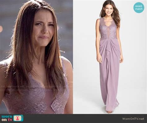 Elenas Purple Lace Gown On The Vampire Diaries Vampire Diaries