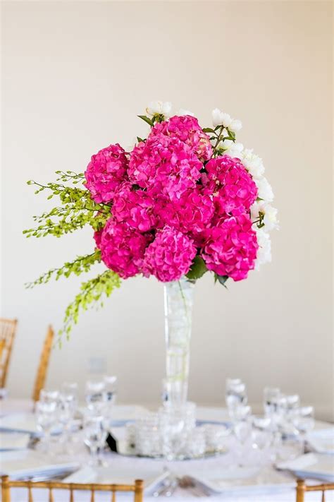 Jp Hot Pink Hydrangeas Wedding Bouquets Pink