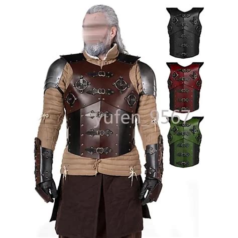 Leather Cosplay Armor Medieval Knight Costume Viking Larp Armour