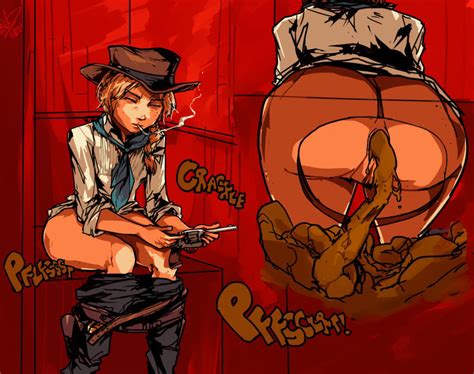 Rule 34 1girls Anus Ass Cigarette Cowgirl Female Gun Pants Down Pussy Red Dead Redemption