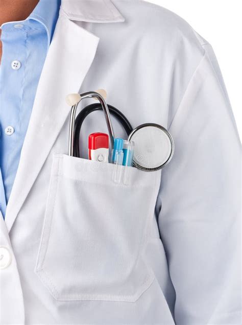 Doctor Pocket Lab Coat Stock Photo Image Of Medicine 21882762