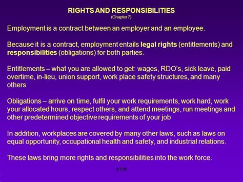 Employee Rights And Responsibilities Ppt En Pdf