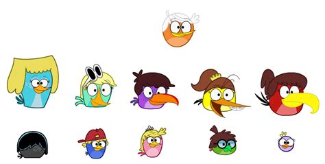 The Loud Siblings In Angry Birds Form By Jared33 On Deviantart