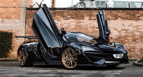 Bronze Colored Wheels Suit This Black Mclaren 570s Perfectly Carscoops