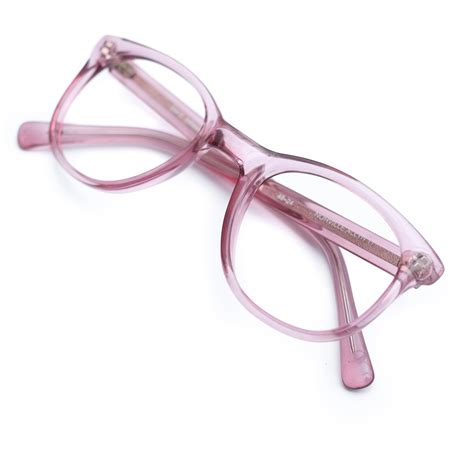 clear pastel pink eye glasses pink glasses 90s vintage etsy