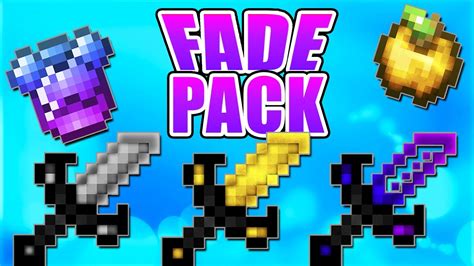 Minecraft Texture Pack Pvp 1718 Fade Edit Short Sword Low Fire No Lag Youtube