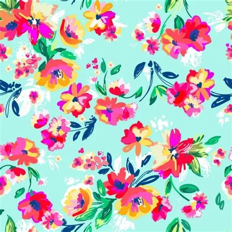 Digital Printed Floral Design Fabric Digital Printed Fabric