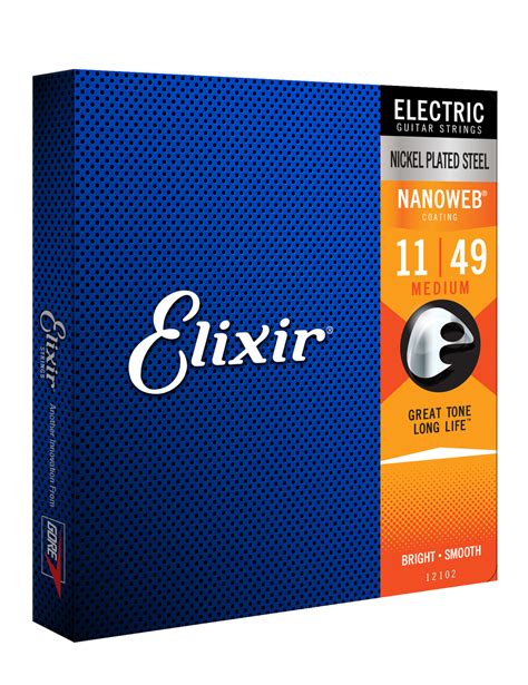 Elixir 12102 Nanoweb Electric Medium 11 49