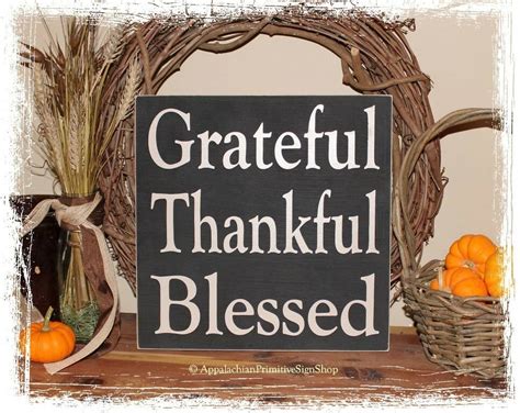 Your thankful grateful blessed stock images are ready. Grateful Thankful Blessed - WOOD SIGN- Fall Autumn ...