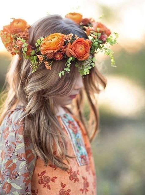 Beautiful And Bold Fall Floral Crowns For Brides Flower Crown