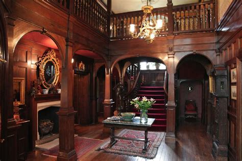 Edwardian Manor House With Wood Panelled Entrance Hall And Stairs