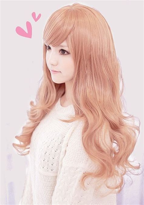 Pinkblonde Ulzzang Hair~ Ulzzanggyaru Fashion Pinterest Hair
