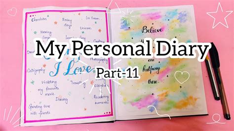 My Personal Diary 2022 Part 11 Bullet Journal Diary Decoration