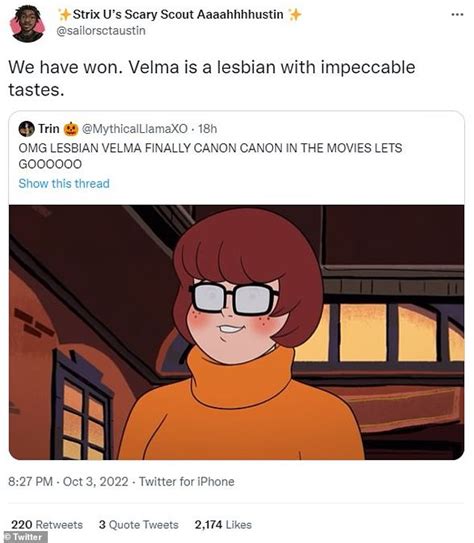 Scooby Doos Velma Dinkley Confirmed As Lesbian In New Trick Or Treat Film Daily Mail Online