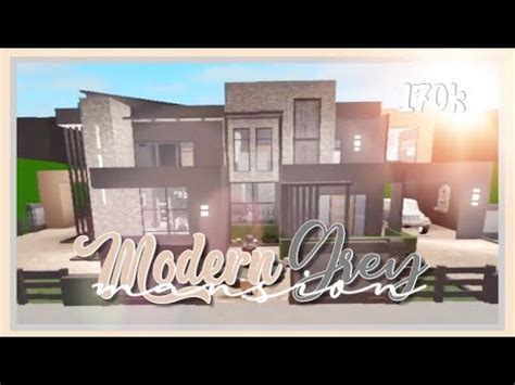 Pink and mint green party decorations. Bloxburg Modern Grey Mansion Speedbuild - YouTube