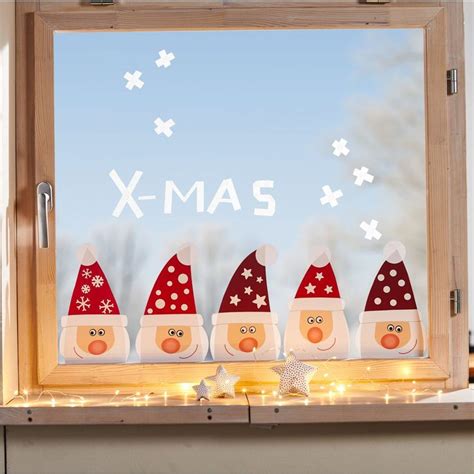 Winter fensterbilder motive die zur winterzeit hervorragend geeignet sind z.b. Erstes Schneiden Nikoläuse » JAKO-O | Fensterbilder ...