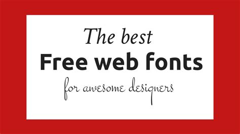 The 41 Best Free Web Fonts Creative Bloq