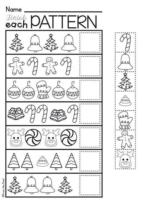 Kindergarten Christmas Worksheets Free Printables Printable Templates