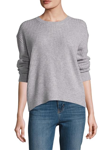 Nakedcashmere Campbell Cashmere Ribbed Sweater In Gray Lyst My Xxx